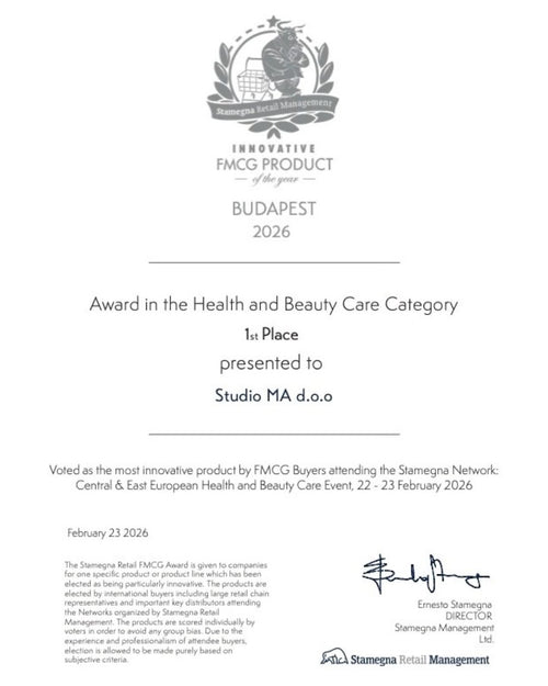 Award in the Health and Beauty Care Category — 1st Place