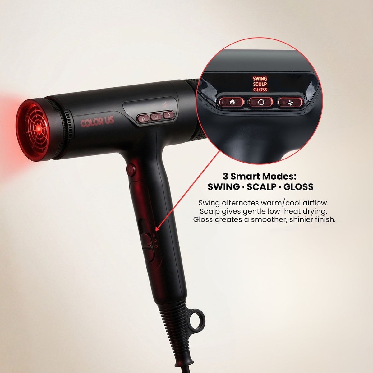 Infrared Hair Dryer for coloured hair