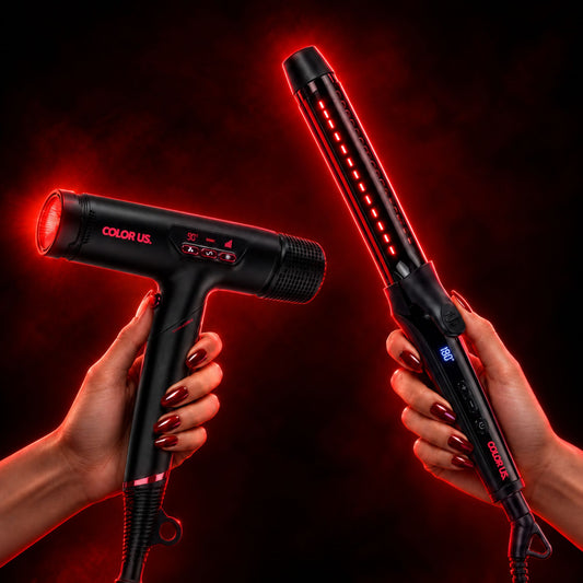 Infrared Styling Set: Hair Dryer + Curling Iron